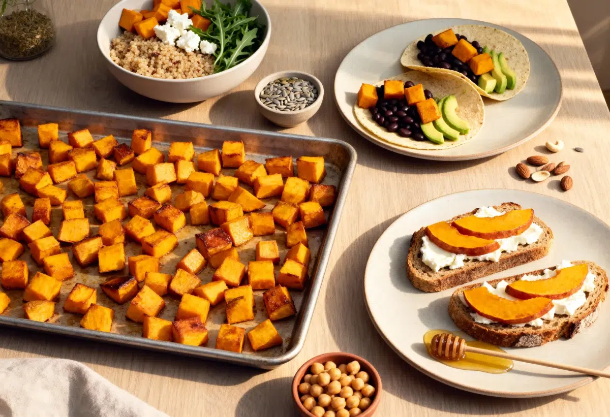 Butternut rôtie : 5 idées de dîners légers en 30 minutes