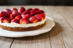 tarte aux fraises sans cuisson