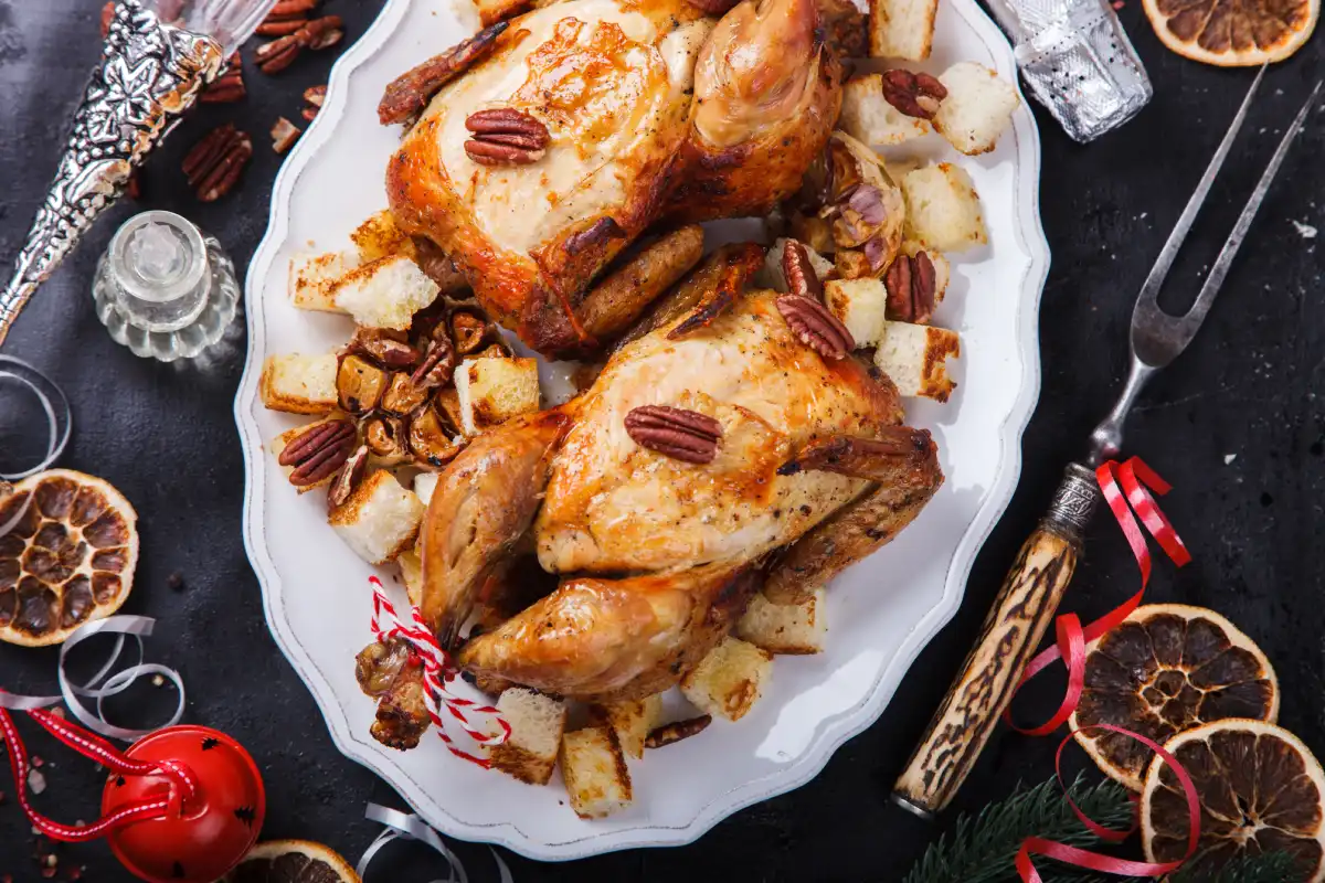 Poulet rôti au miel et paprika