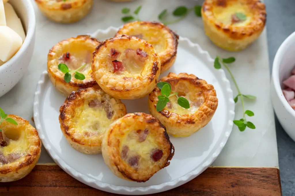 mini quiches sans pâte façon quiche lorraine rapide
