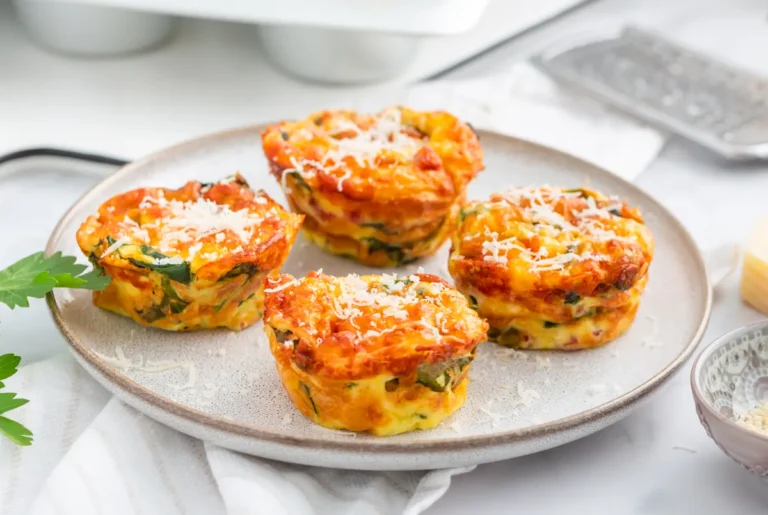 mini quiches sans pâte saumon–épinards