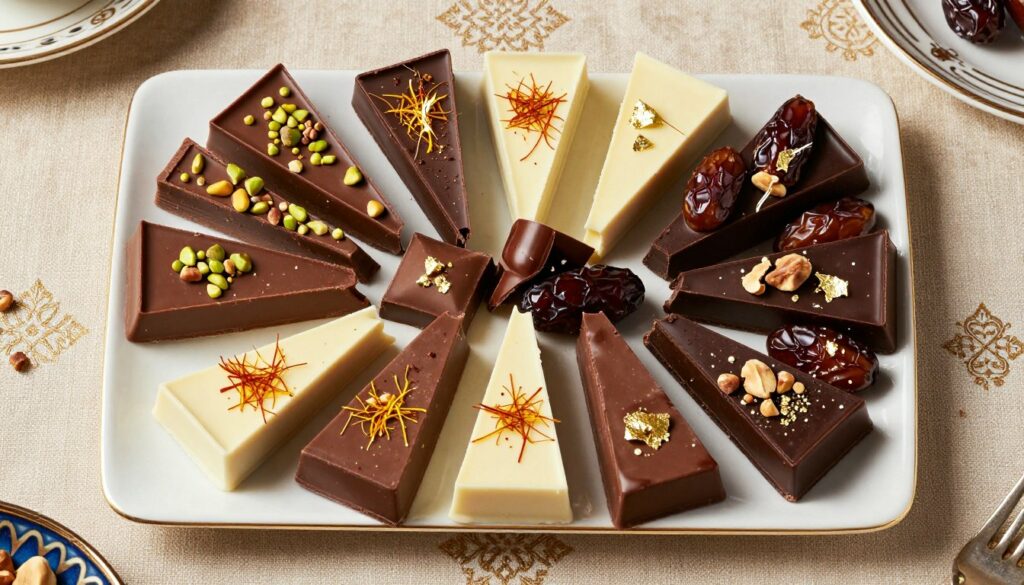 Assortiment de variations de chocolat dubai