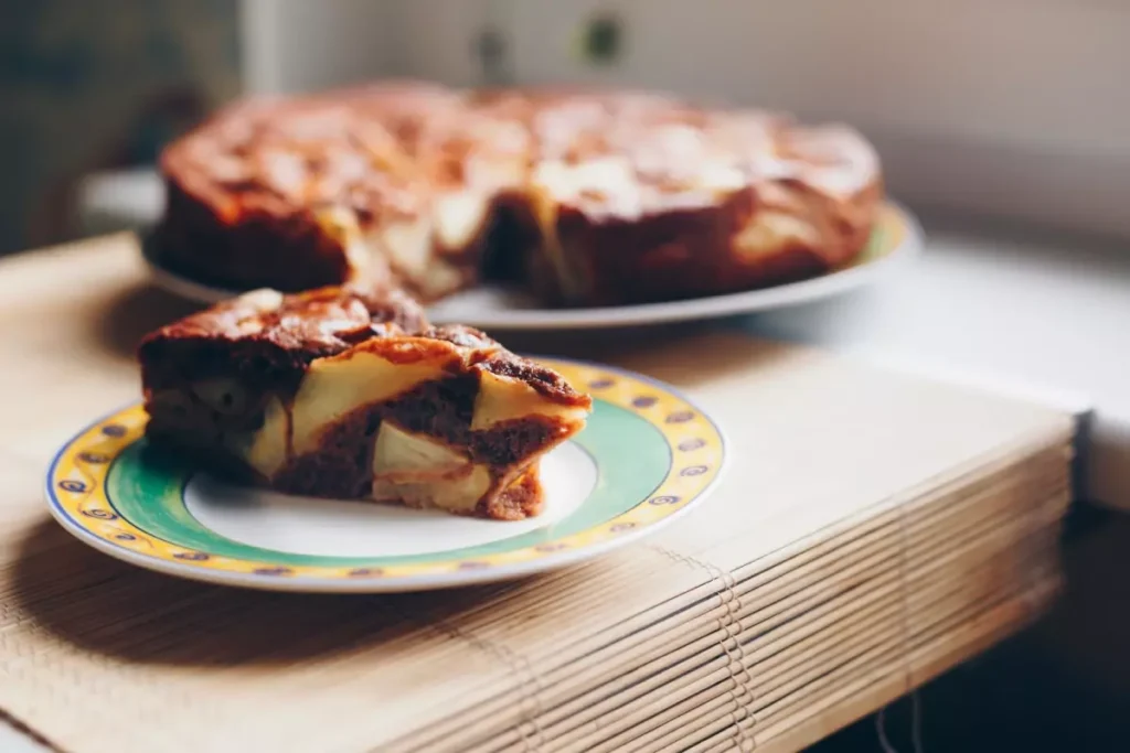 Gâteau aux pommes et chocolat