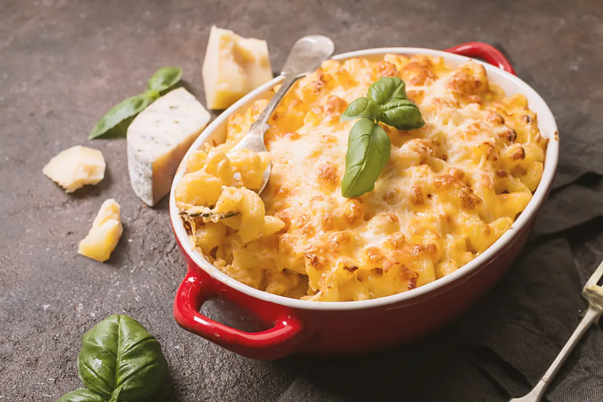 gratin de pâtes au fromage