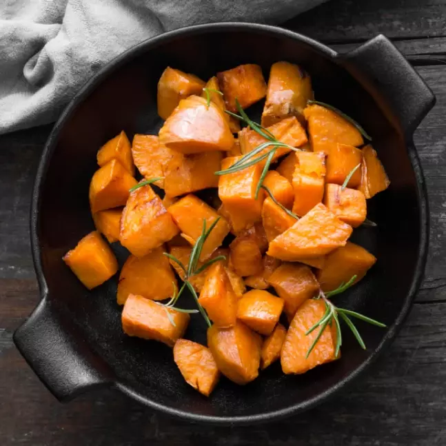Patate Douce à la poele Patate Douce à la poele