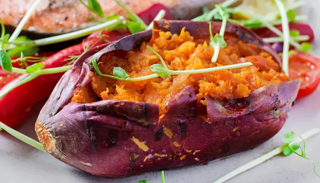 Patate douce présentée Patate douce présentée