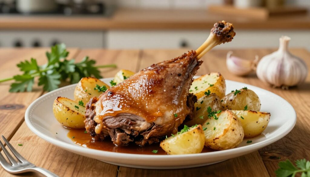 Recette classique confit de canard pommes de terre