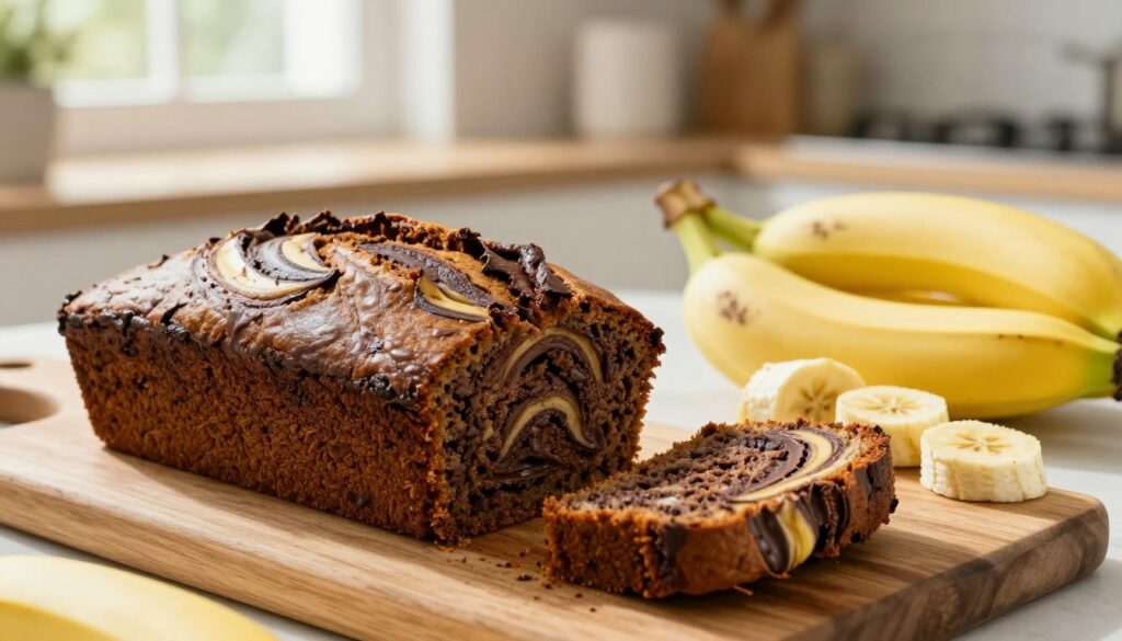 banana bread chocolat