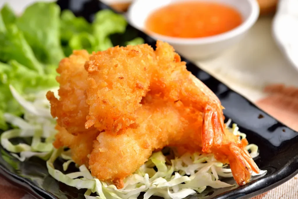 crevettes tempura