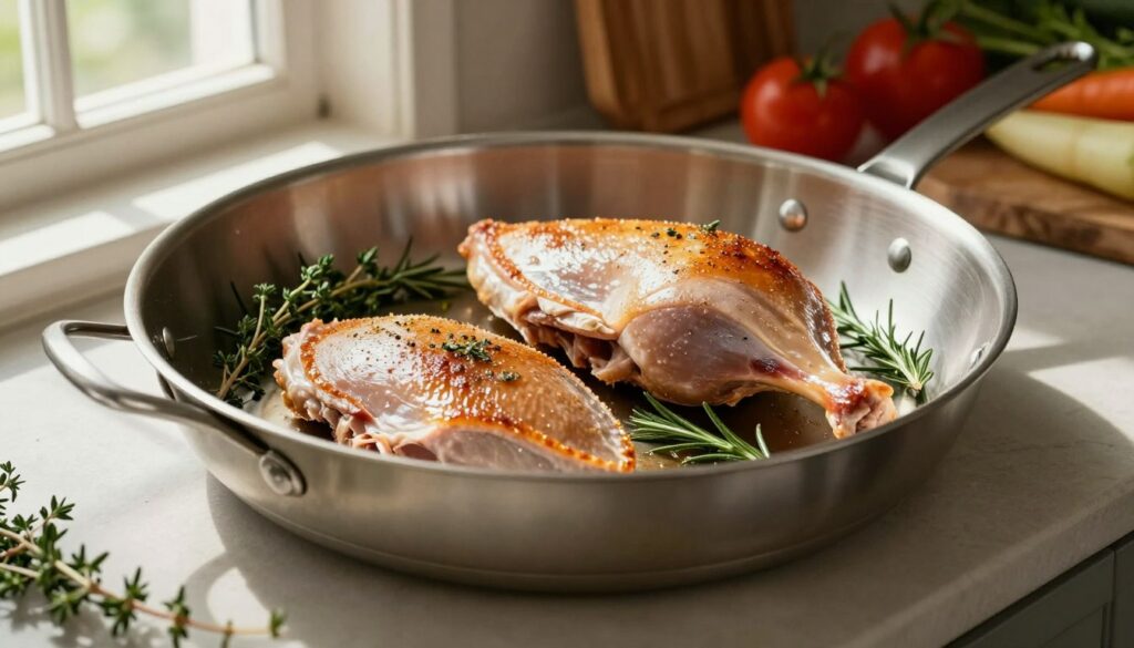 cuisson magret de canard poêle froide