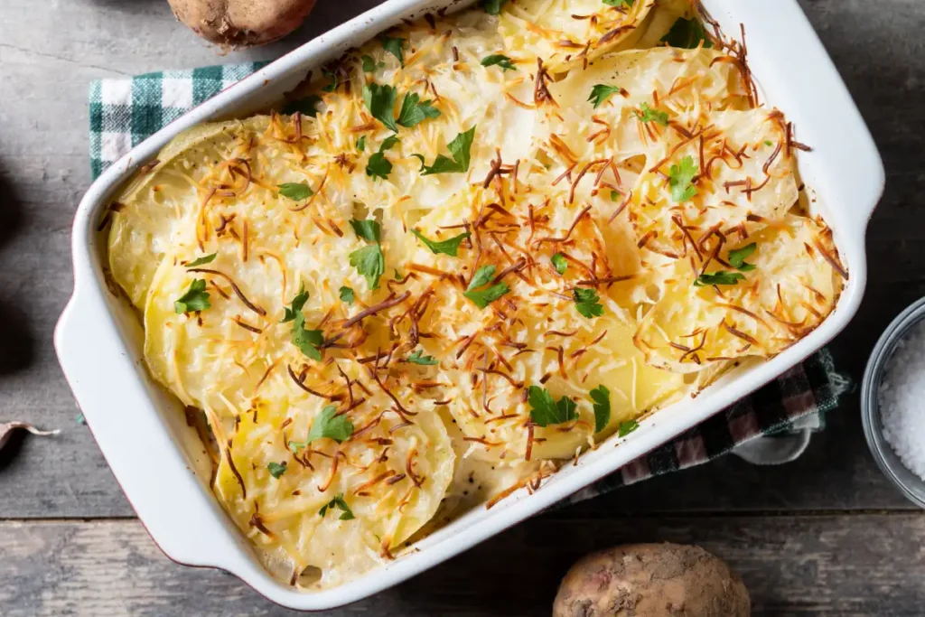 gratin de pammes de terre gorgonzola