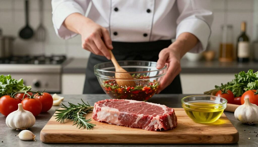 préparation filet mignon marinade