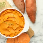 purée de patate douce