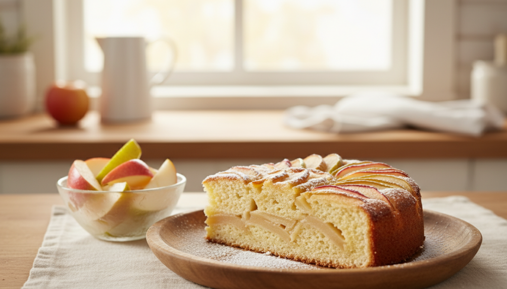 gâteau aux pommes et aux poires