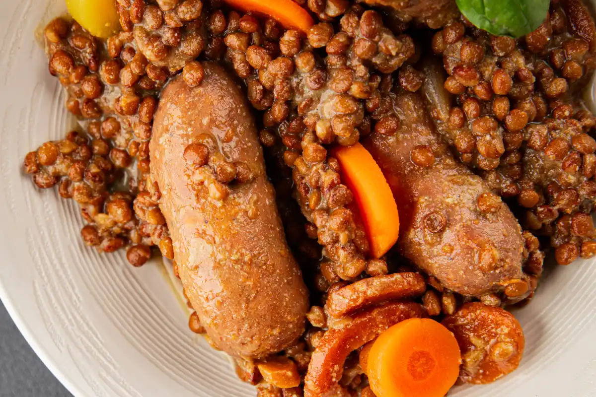 saucisse lentille