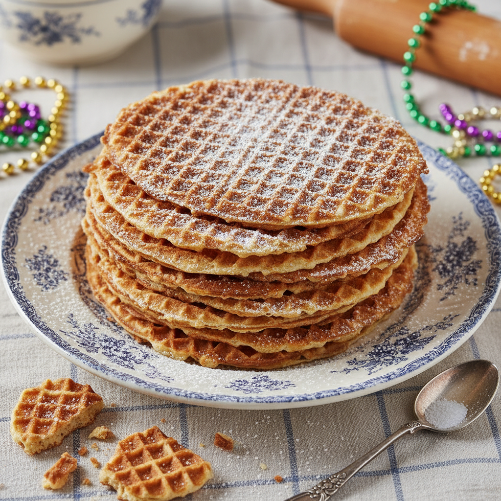 Gaufres lilloises pour Mardi Gras