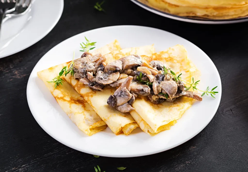 crêpe salée champignons