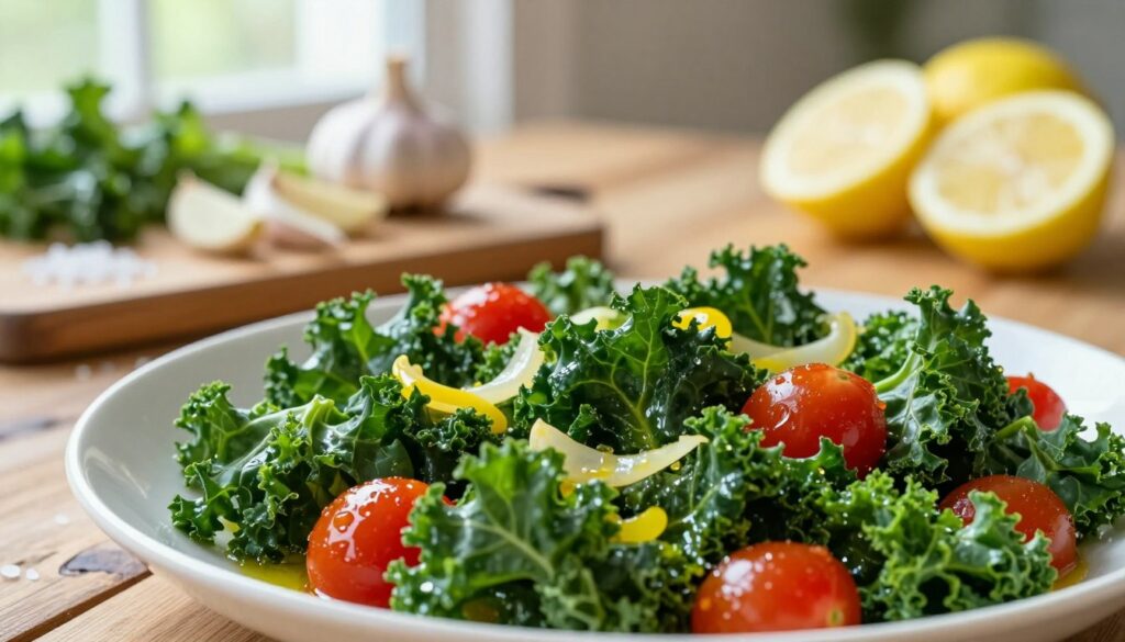 poêlées savoureuses au chou kale poêlées savoureuses au chou kale