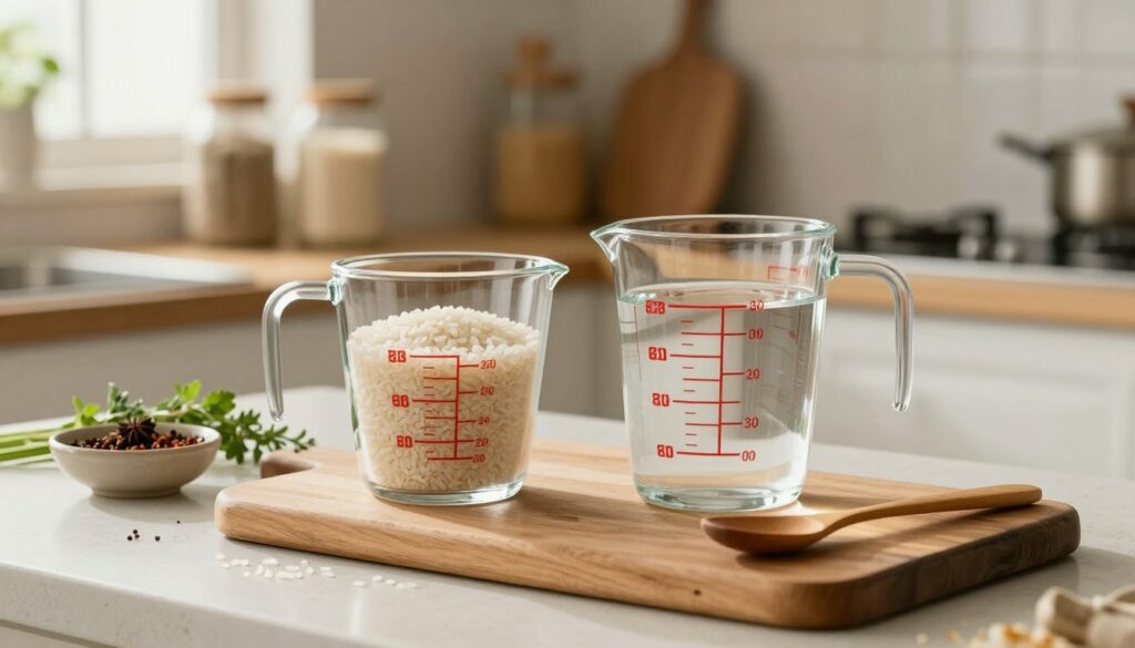 ratio eau/riz ratio eau/riz