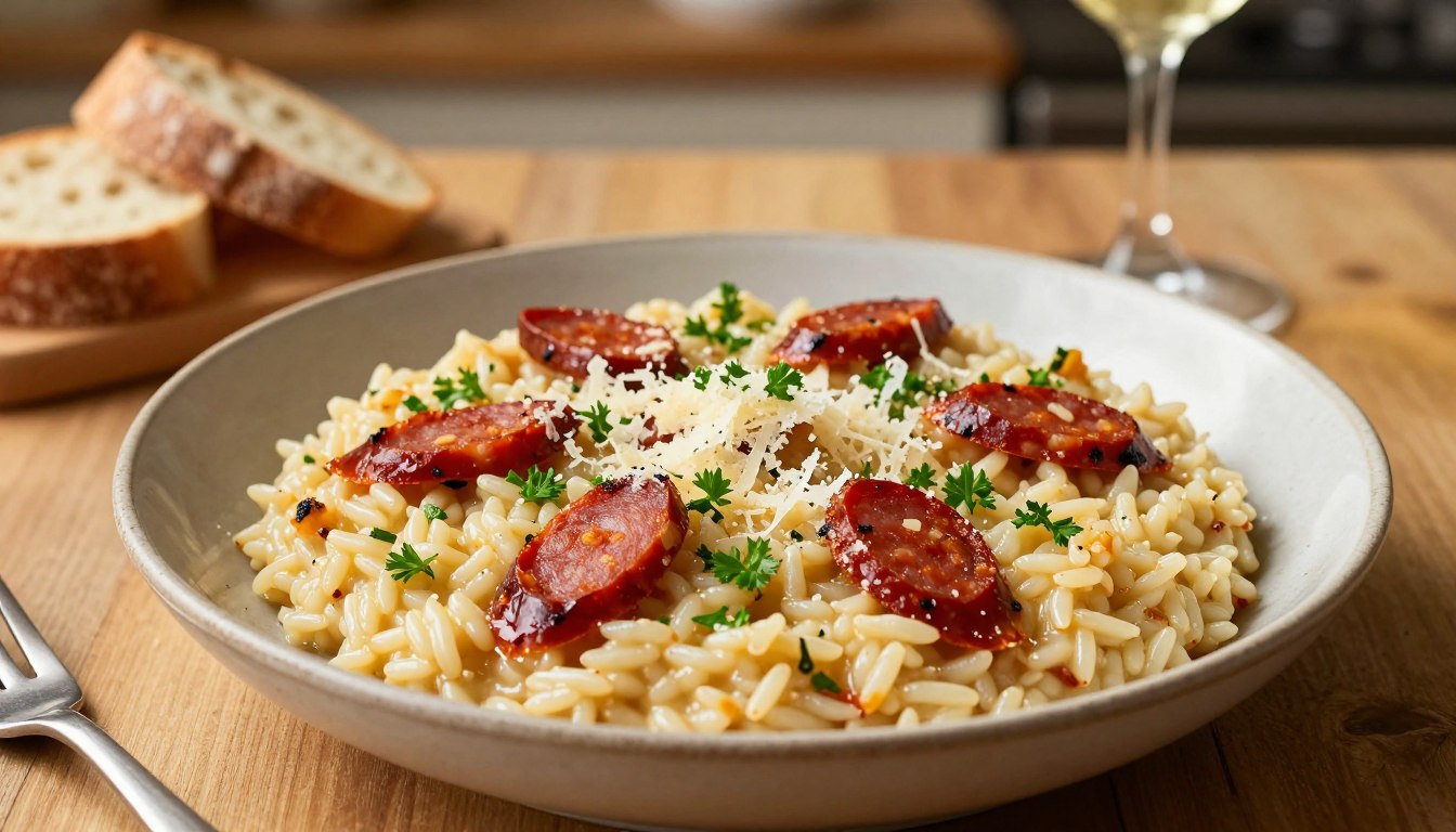 risotto au chorizo