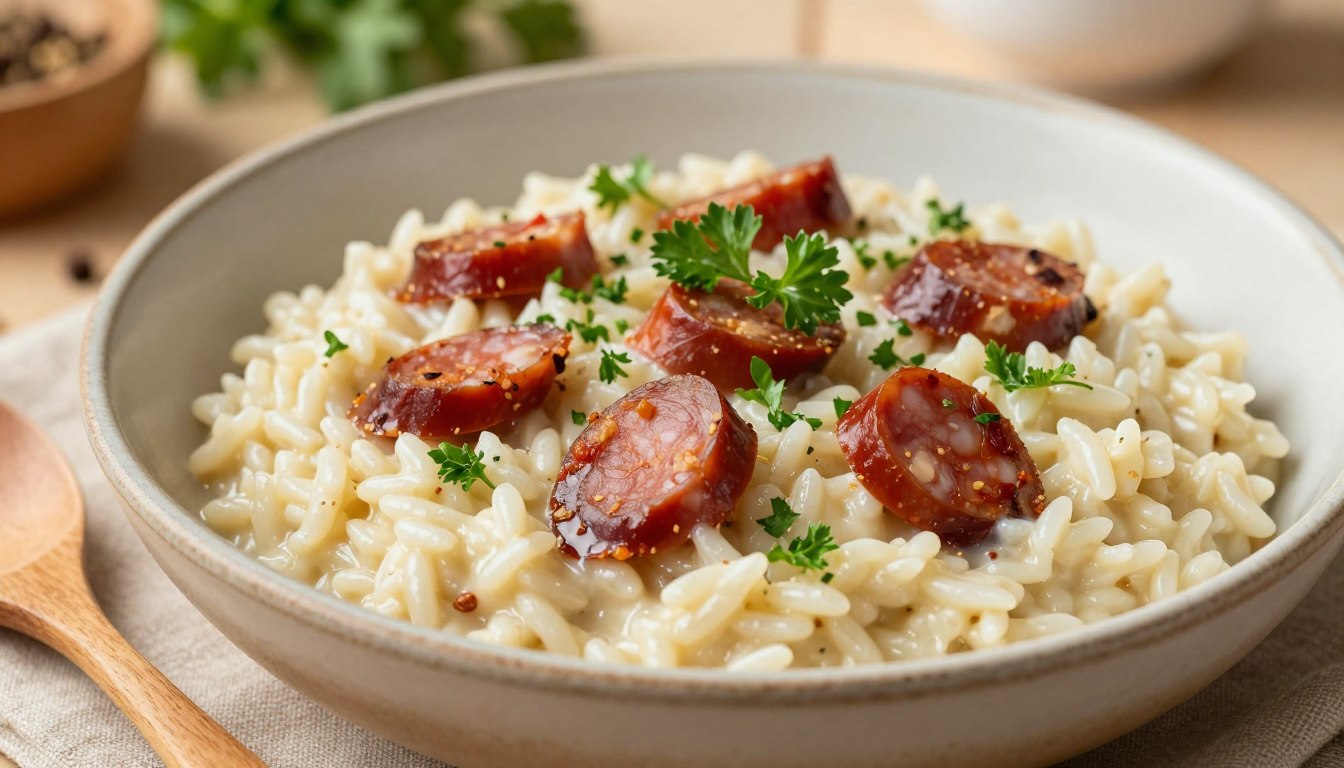 Risotto chorizo : recette facile + 6 astuces pour un risotto crémeux