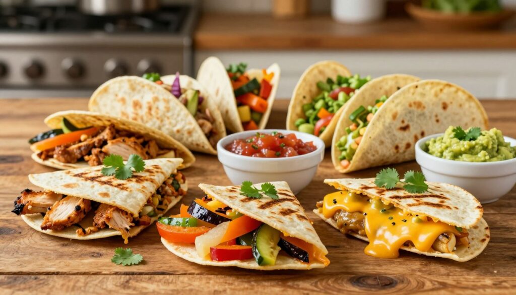 variations quesadillas