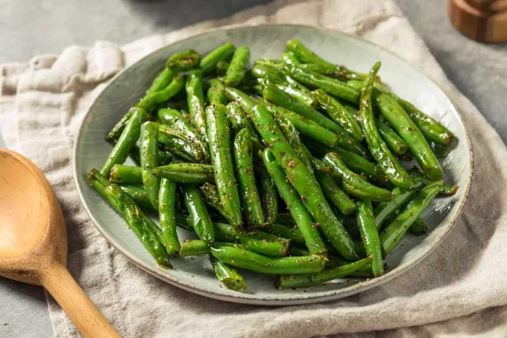 Cuisson des haricots verts