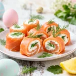 roulés de saumon fumé au fromage frais