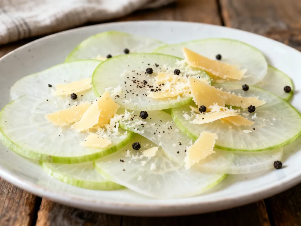 cuisiner chou rave chou rave carpaccio