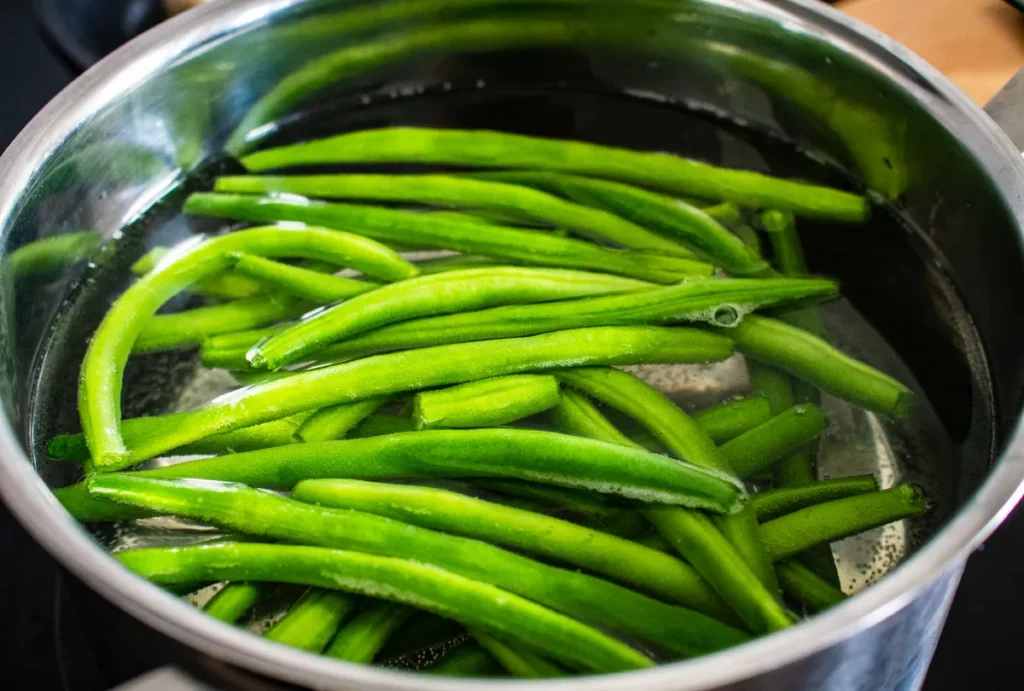 Cuisson des haricots verts