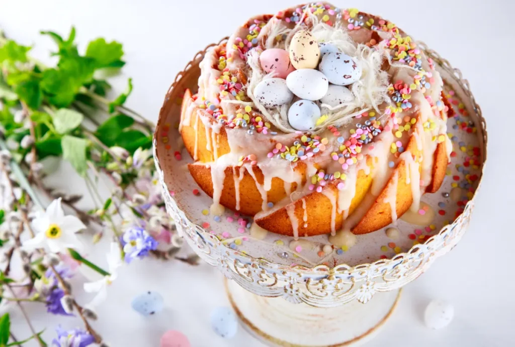 Gâteau nid de Pâques