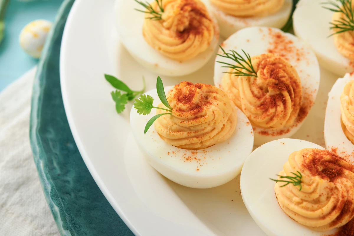 œufs mimosa de Pâques