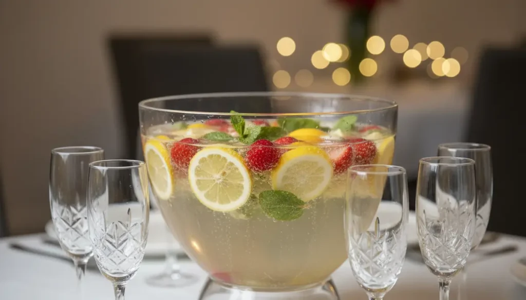 soupe de champagne festive