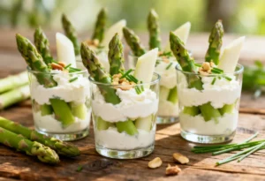 Verrine d'asperges
