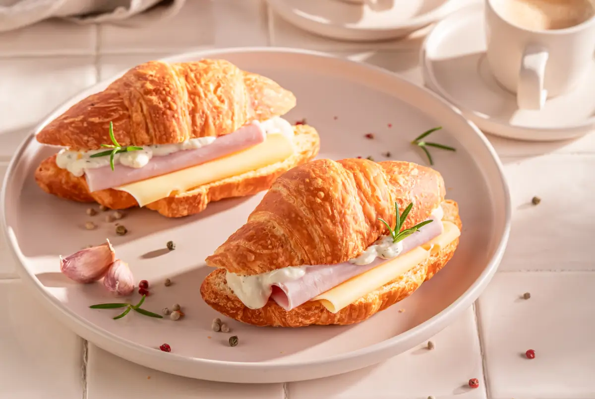 croissant au jambon